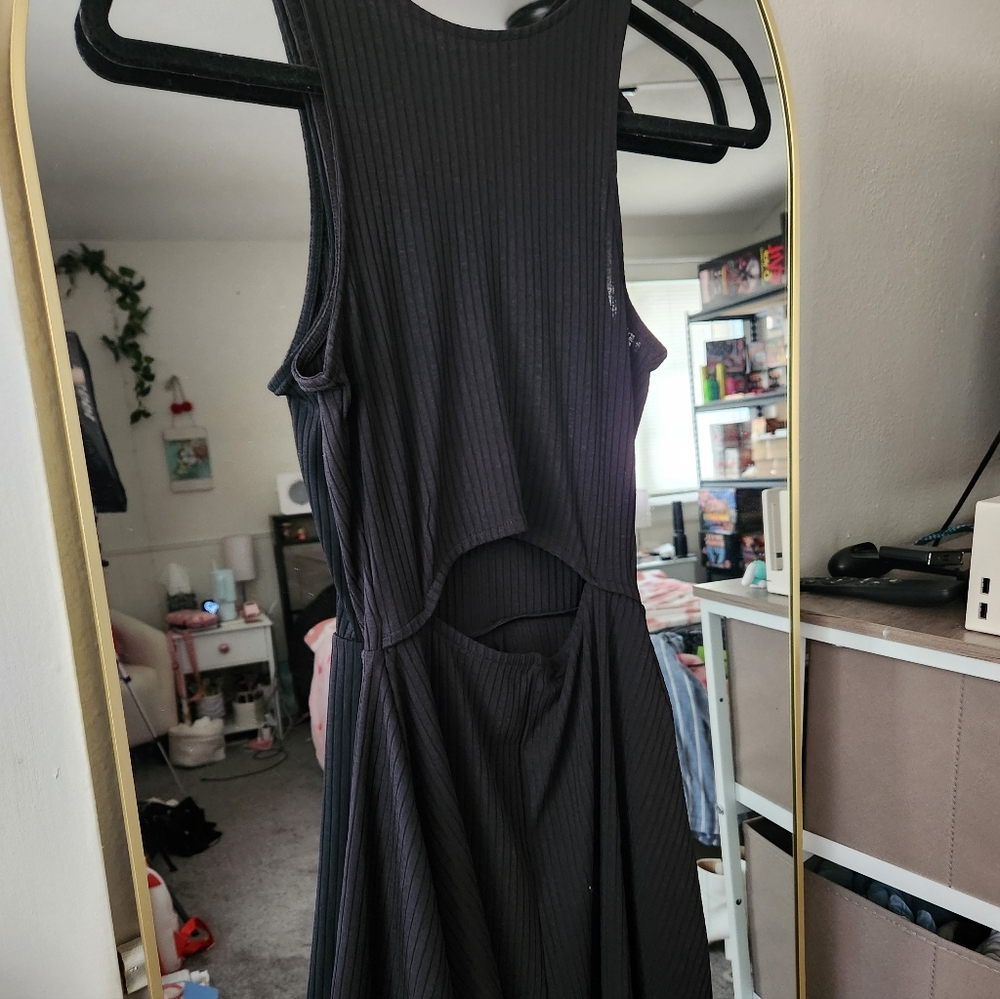 H&M Black Romper With Cutout